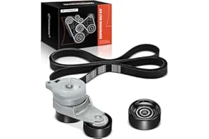 A-Premium Engine Serpentine Belt Drive Kit with Tensioner & Idler Compatible with Honda Accord 03-10, Odyssey 05-10, Pilot 05