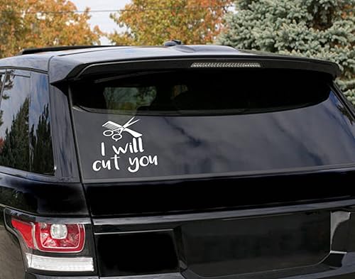 Amazon Com I Will Cut You Hairdresser Decal Car Laptop Yeti