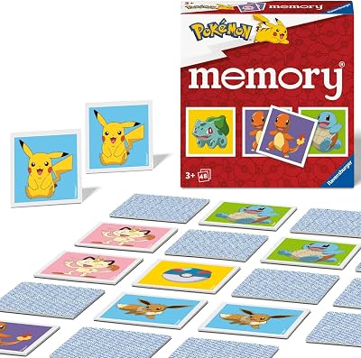 Ravensburger Pokemon Mini Memory Game 48 Cards 2-6 Players Ages 3+