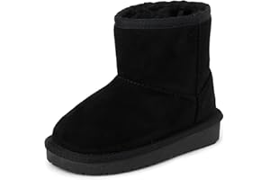 The Children's Place girls Baby Girls and Toddler Classic Ankle Boots, Faux Fur Lined