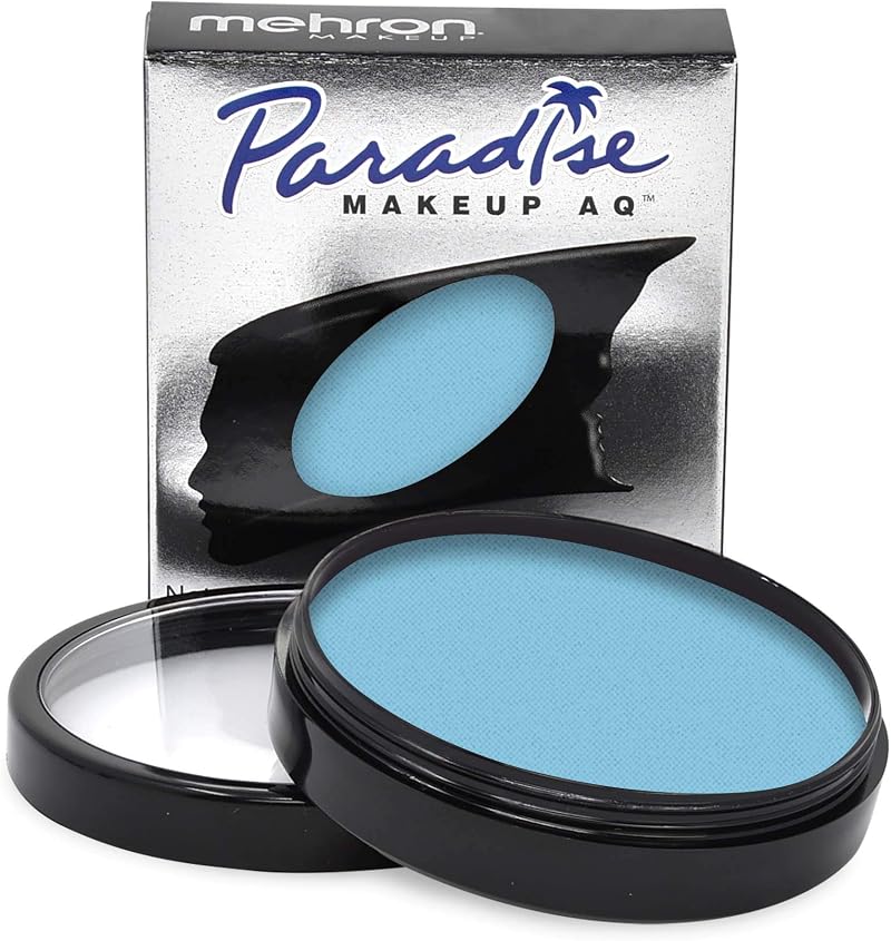 Mehron Paradise Makeup AQ Face Body Paint Pro Size Light Blue Water Activated