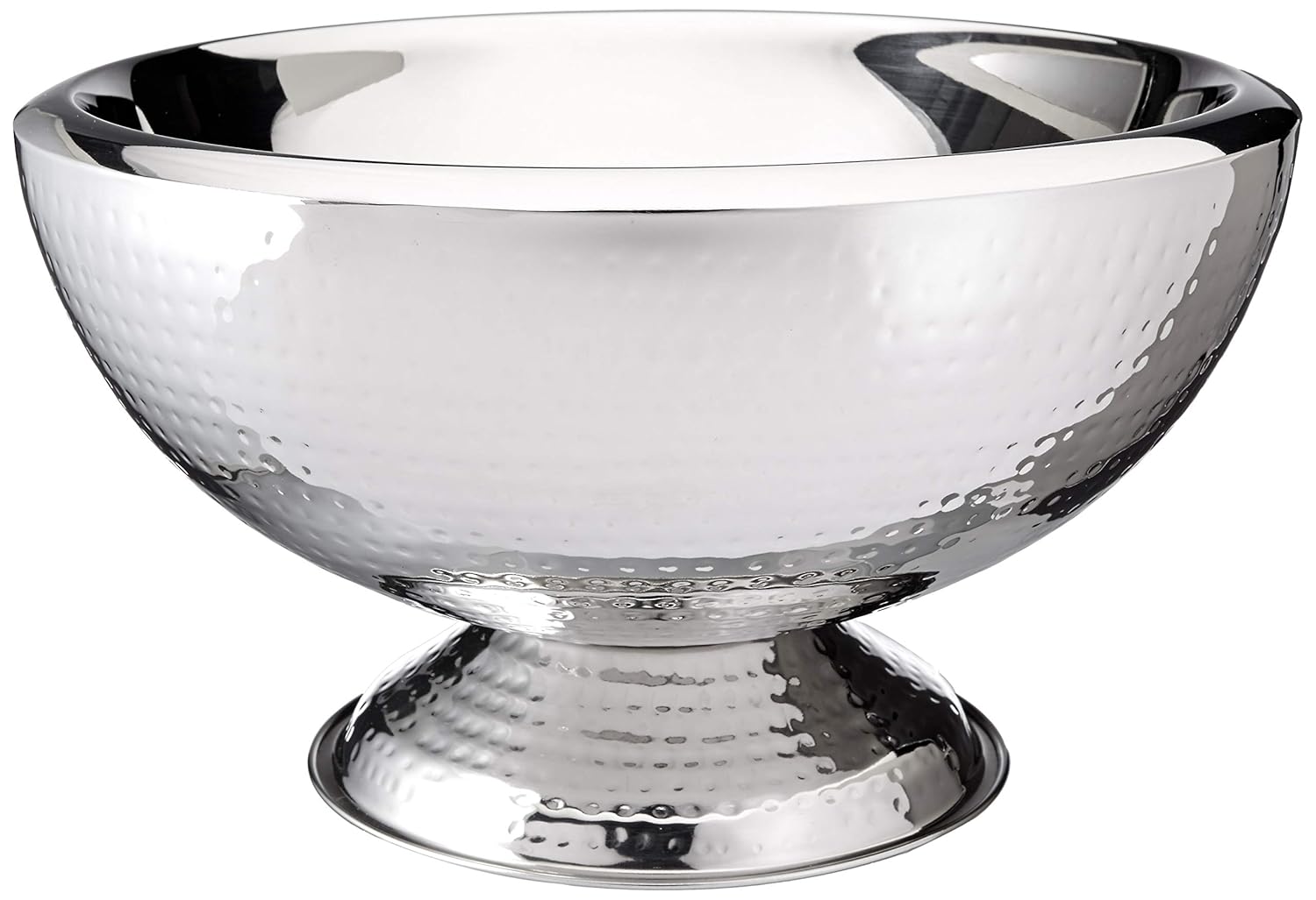 Elegance Hammered 3Gallon Stainless Steel Doublewall Punch Bowl
