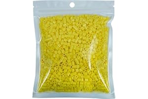 Tcthbc Fuse Beads 2000 Piece Melty Beads 5mm Iron Beads Compatible Perler Beads Hama Beads, Yellow, SB2000P-52