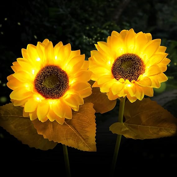 solar sunflower lights amazon