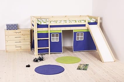 Thuka Kid S Castle Loft Bed With Slide Bottom Playhouse With