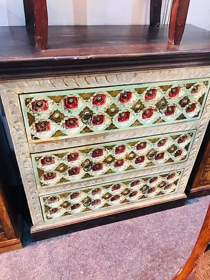 Shree Chests Of Three Drawer Solid Wood Dresser Shree Solid