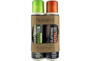 Grangers Eco Twin Pack – Performance Wash and Clothing Repel | 300ml/300ml | Cleans, Refreshes and Reproofs All Outdoor and S