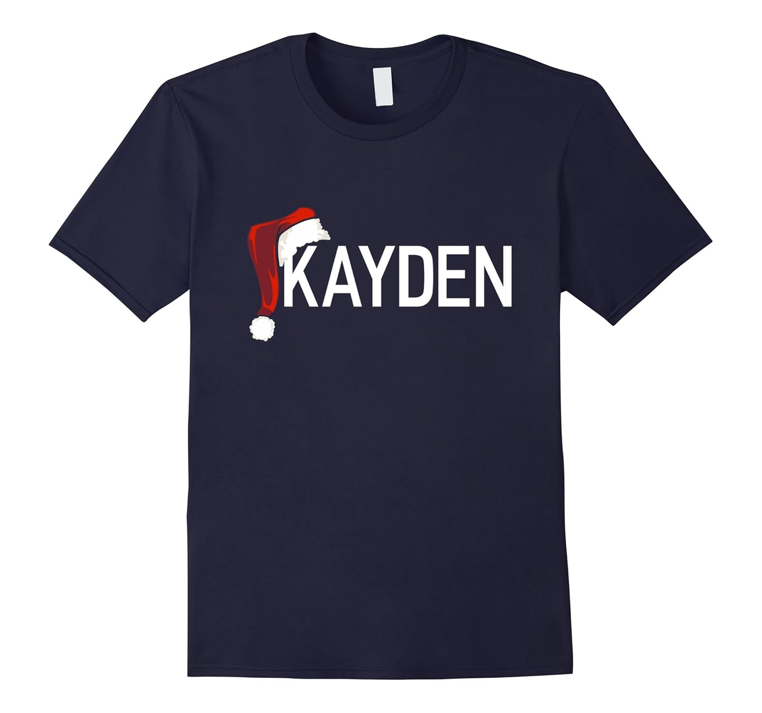 My Personalized Christmas Santa Hat Name Kayden T-shirt-ANZ