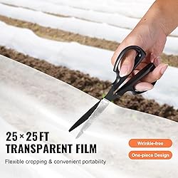 VEVOR Greenhouse Plastic Sheeting 25 x 25 ft 6 Mil