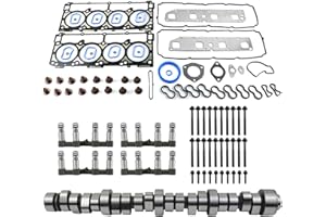 GELUOXI Non MDS 5.7 HEMI Lifters Camshaft Kit w/Head Gasket Replacement for Dodge Ram 1500 2500 3500 V8 5.7L 2006 2007 2008 Part# 53022064AA 53021720AD 53021720AE
