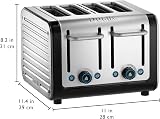 Dualit Architect 4 Slice Toaster Brushed Stainless Black Trim Extra Wide Slots view 12