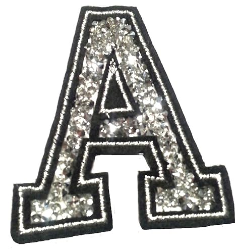 Bügel Iron on Buchstaben Aufnäher Patches für Jacken Cap Hosen Jeans Kleidung Stoff Kleider Bügelbilder Sticker Applikation A