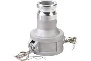 HOOTSUM Camlock Fittings Type DA 3’’ Female Camlock × 2’’ Male Camlock Cam and Groove Hose Fittings, Aluminum Material, Reducer, 125PSI