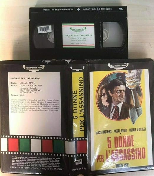 5 donne per l'assassino (Stelvio Massi, 1974) VHS Amazon.it Film e TV 5 donne per l'assassino (Stelvio Massi, 1974) VHS Amazon.it Film e TV