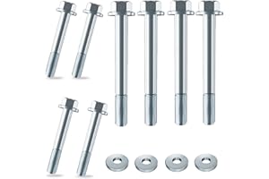 LAWANA 12 PCS Engine Stand Bolt Kit - M10-1.5 Stand Bolt Flange Compatible with LSX LS LS1 4.8L 5.3L 6.0L 6.2L LR4 LQ4 LS6 LQ9 L33 LS2 LH6 L92 L76 LY2 LY5 LY6 LC9 LFA LH8 LMG Engine Bracket Kit