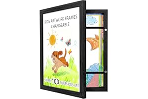 Artfeel 1-Pack 8.5x11 Kids Art Frames,Front Opening Kids Artwork Frames Changeable Child Artwork Picture Display,Children Storage Frame for Wall,Holds 50pcs Drawings,Craft,Art Project,Schoolwork.
