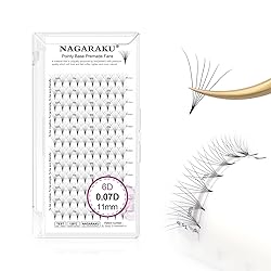 NAGARAKU Premade Fans Eyelash Extensions Premade
