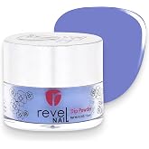 Revel Nail Dip Powder - Blue Powder Dip Nail Polish, Chip Resistant Dip Nail Powder with Vitamin E and Calcium, DIY Manicure, Agave