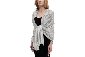 Umjetnost Womens Sparkling Metallic Shawls and Wraps for Evening Dresses Wedding Party