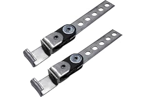 YTFRL 2 PCS Exhaust Hangers, Flexible Swivel Tailpipe Mount Open End Exhaust Bracket, Universal Heavy Duty Iron Tail Pipe Han