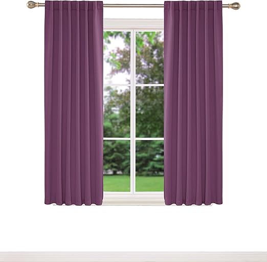 Deconovo Functional Kids Curtains Back Tab And Rod Pocket Room