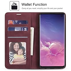 QLTYPRI Samsung Galaxy S10 Plus Case, Premium PU