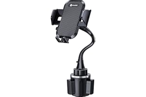 andobil Upgraded 15" Cup Holder Phone Holder, 【Solidest & Adjustable】 Military-Grade Long Gooseneck Cup Phone Holders for Your Car Truck, Car Phone Holder for iPhone 17 Pro Max 16 15 14/Samsung/Pixel