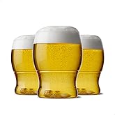 TOSSWARE POP 12oz Pint Jr, Premium Quality, Recyclable, Unbreakable & Crystal Clear Plastic Beer Glasses, Set of 12