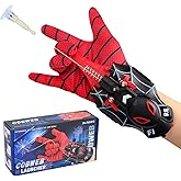 Spider Web Shooter, Spider Web Launcher, USB Charging one-Click Recovery,Cool Toy Things for Superhero Fans Suitable for Men and Kids (Spider Black)
