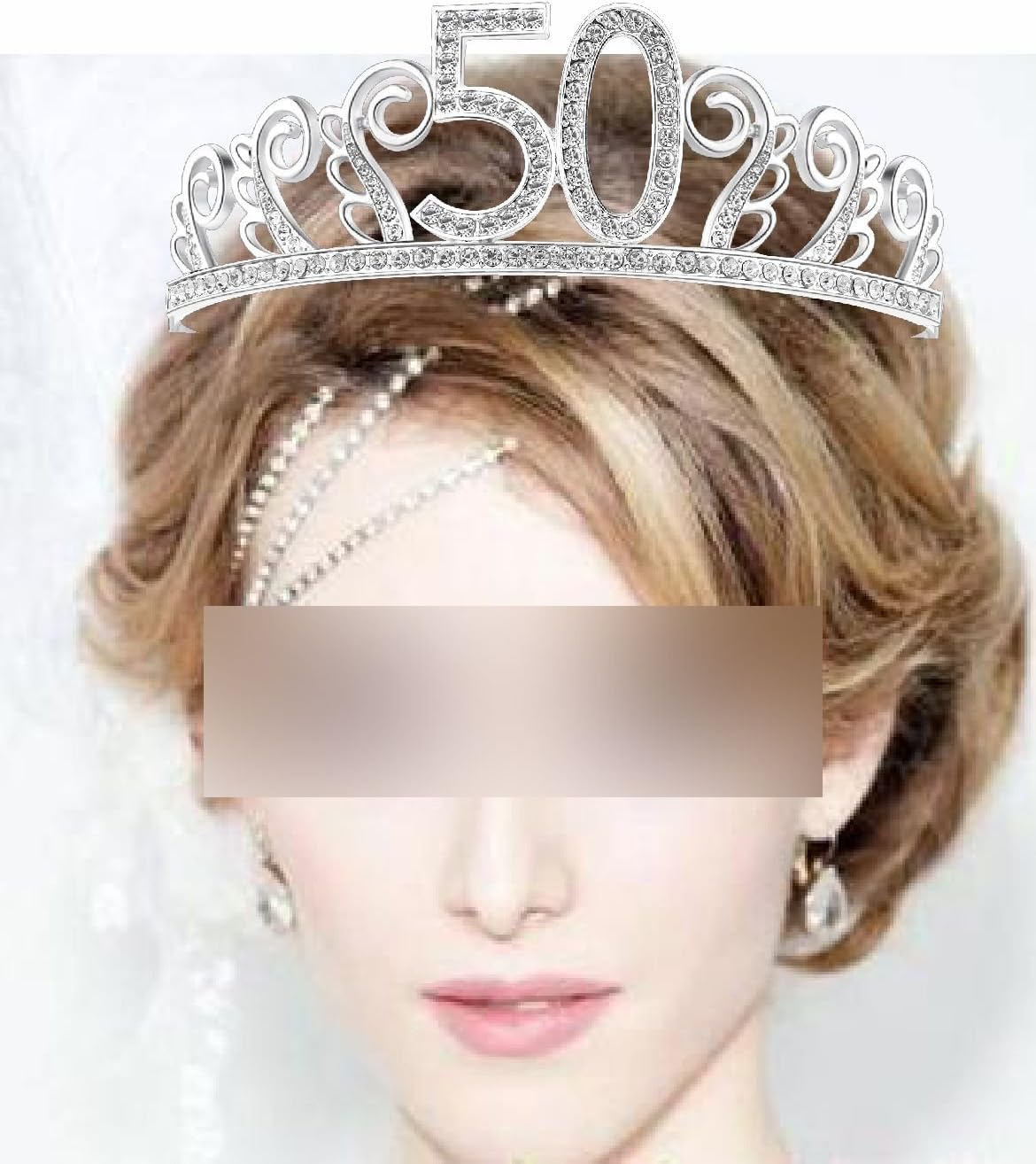 50th Birthday Gifts for Women, 50th Birthday Tiara and Sash, Happy 50th Birthday Party Supplies, 50 & Fabulous Sash and Crystal Tiara Birthday Crown for 50th Birthday Party Supplies and Decorations: Home & Kitchen