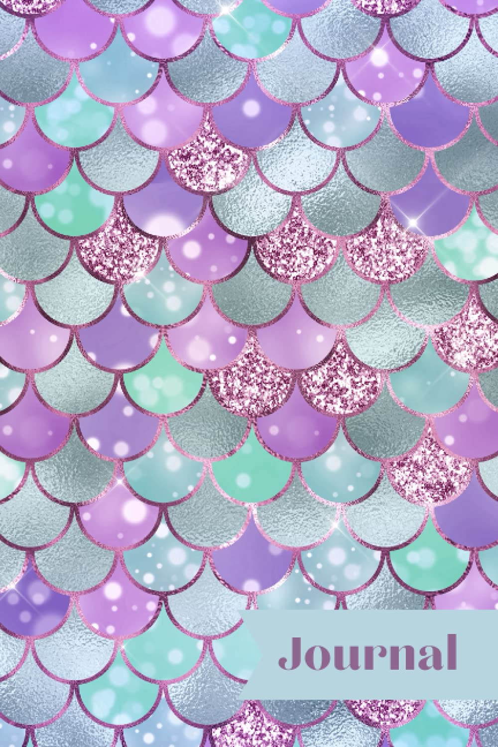 Mermaid Journal: Iridescent Scales Lined Notebook for Mermaid Lovers: 6" x 9" Lined Blank 150 Page Composition Book Journal, Perfect Gift for Women