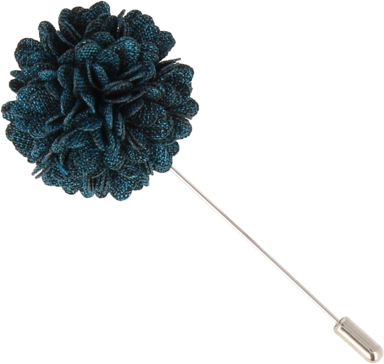 Snobbop Lapel Pin Lapel Buttons Wedding Buttons with Flower Petrol Green