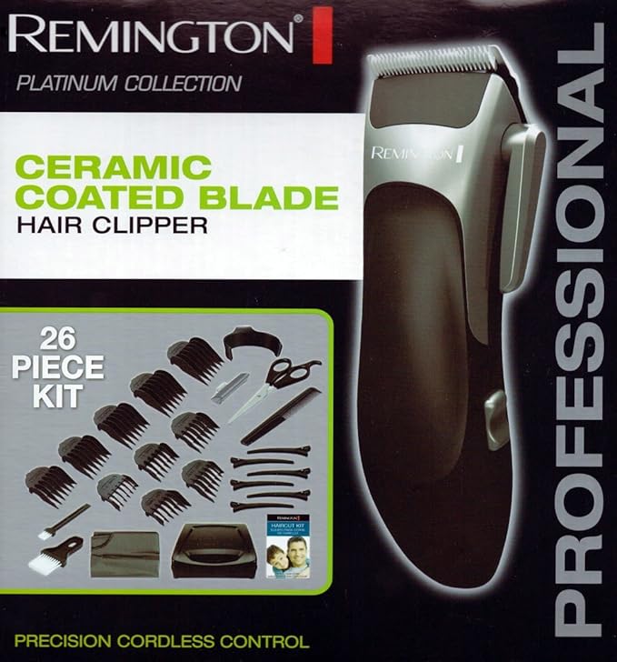 Remington Premium Hair Clippers Ceramic Blade Cord/Cordless 26 Piece Kit Amazon.ca