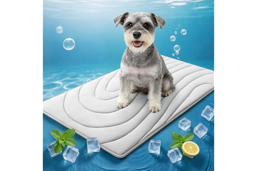 Babygreat Cooling Mat for Dogs, 36"x23" Self-Cooling Dog Bed with Arc-Chill Technology 3.0, Non-Slip Washable Pet Cooling Pad