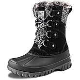 FREE SOLDIER Women's Waterproof Winter Cold Weather Snow Boots for Women Outdoor Fashion Duck Boots Comfortable Insulated