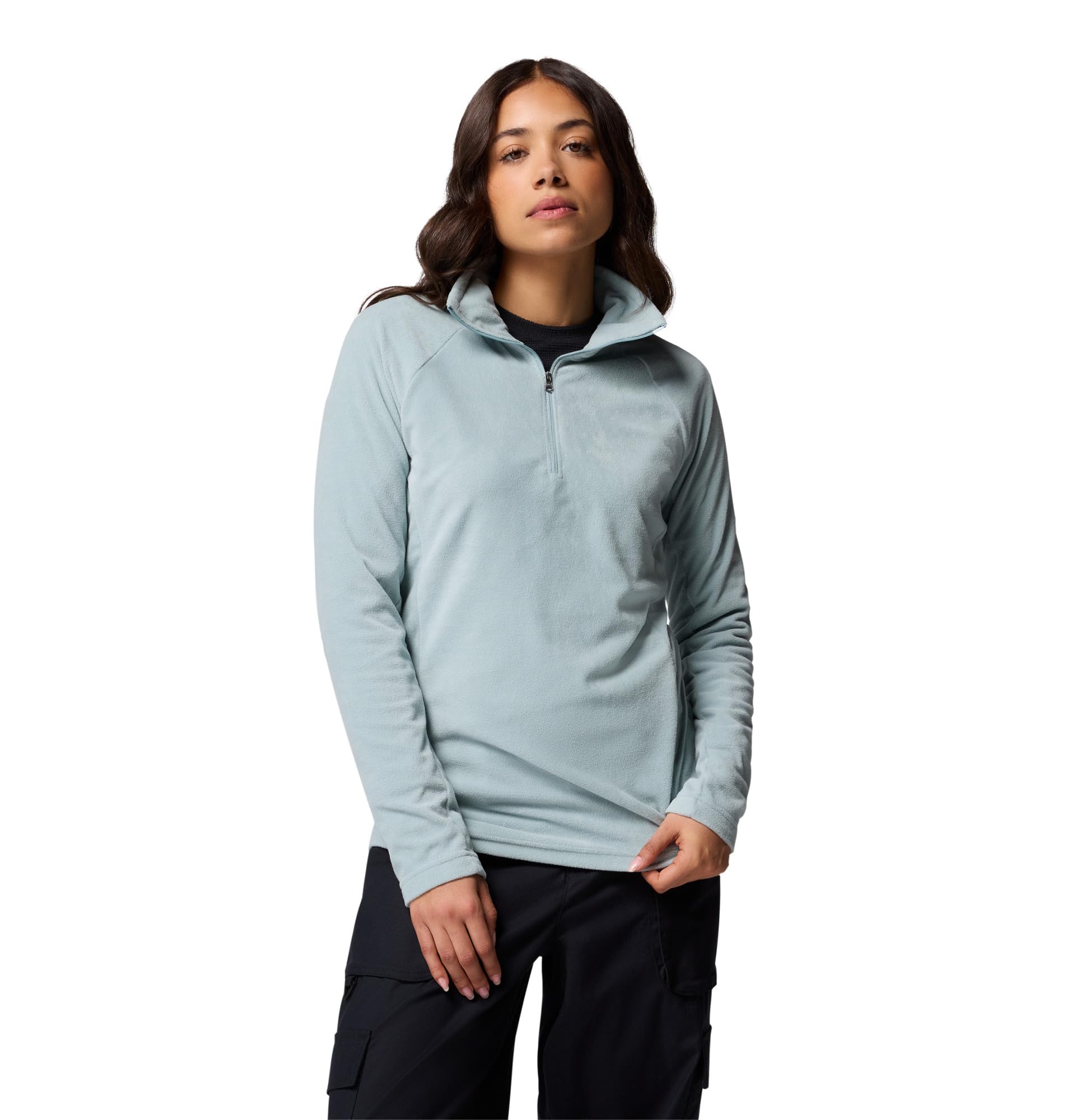 Columbia Womens Glacial IV Half Zip Fleece Jacket, Crushed Blue, Medium