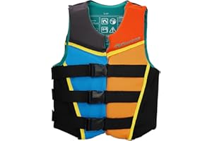 Owntop Swim Vest Youth | Lightweight & Breathable | Adjustable Safety Straps & Buckles | Easy-to-spot Colors | Swimming Train