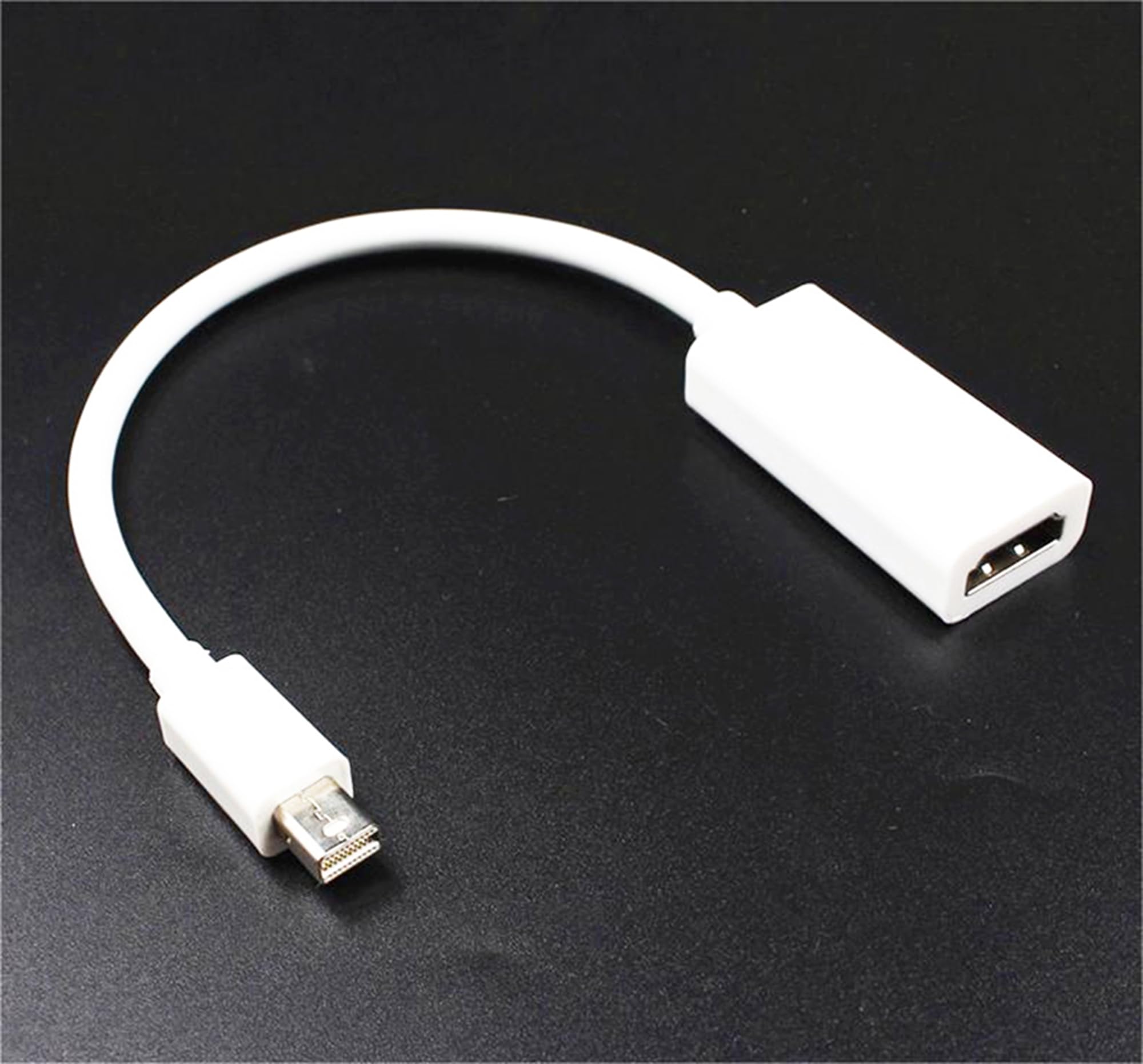 SHANFEILU Mini DisplayPort to HDMI Adapter Mini DP Male to HDMI Female Adapter 4K HD 1080P TB 2.0 for Air/Pro,Pro/Dock,Monitor,Projector White 6.3 inch