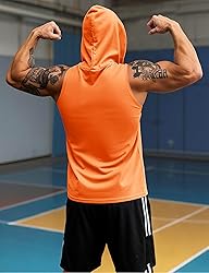 MAGCOMSEN Sleeveless Hoodie Men Tank Tops Moisture