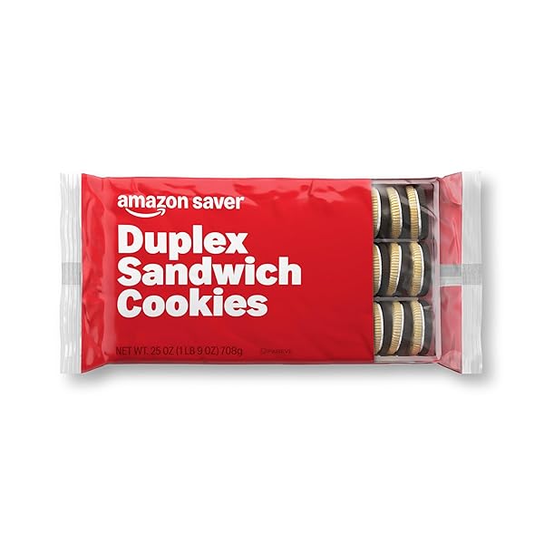 AMAZON SAVER, DUPLEX SANDWICH COOKIES, CHOCOLATE FLAVOR, 25 OZ