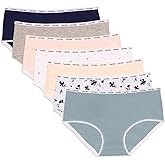 Calvin Klein Kids Girls' Cotton Hipster Underwear With Picot Trim 7-Pack