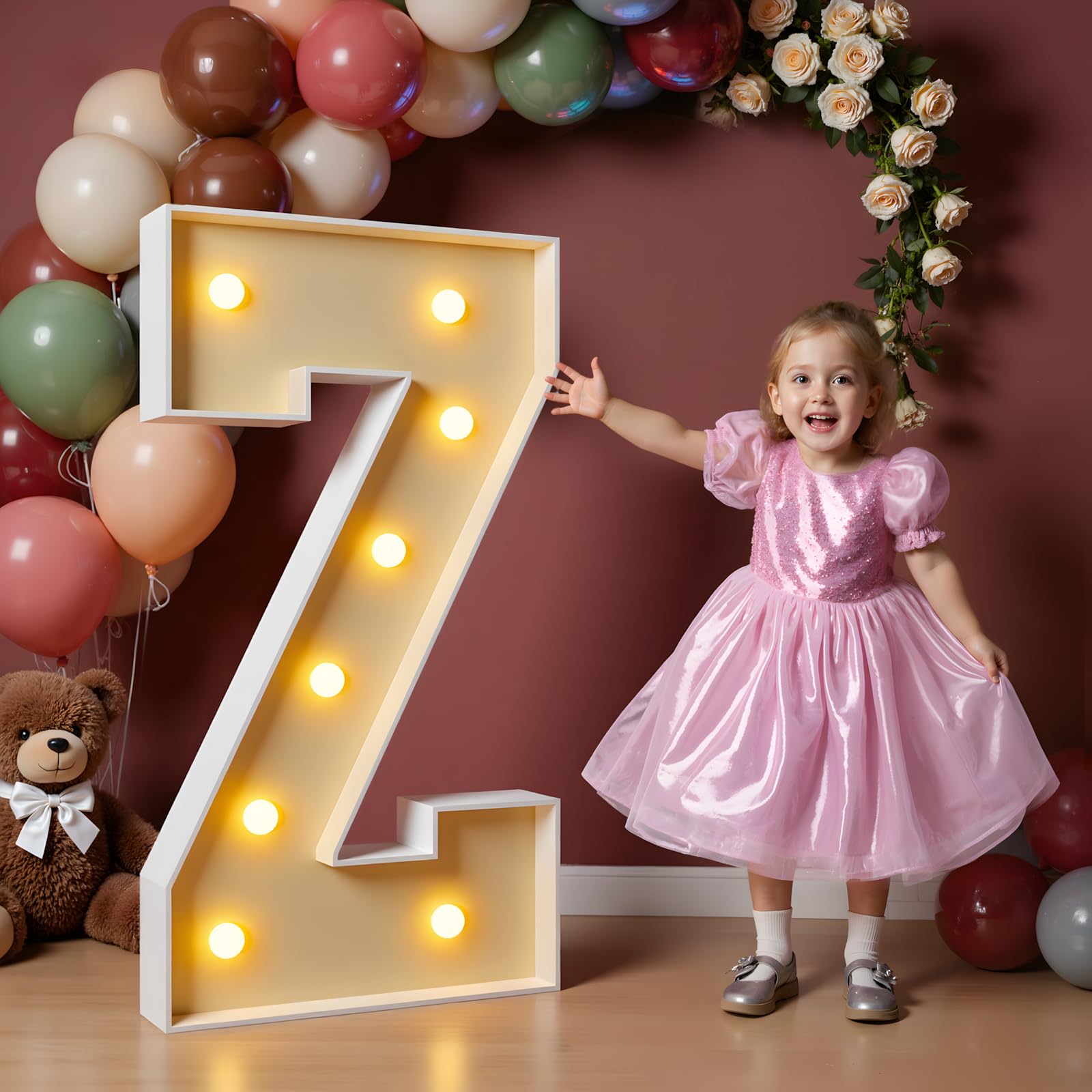 imprsv 3FT Block Marquee Letters, Light Up Letters for Birthday, Baby Shower, Wedding & Engagement Parties, Z