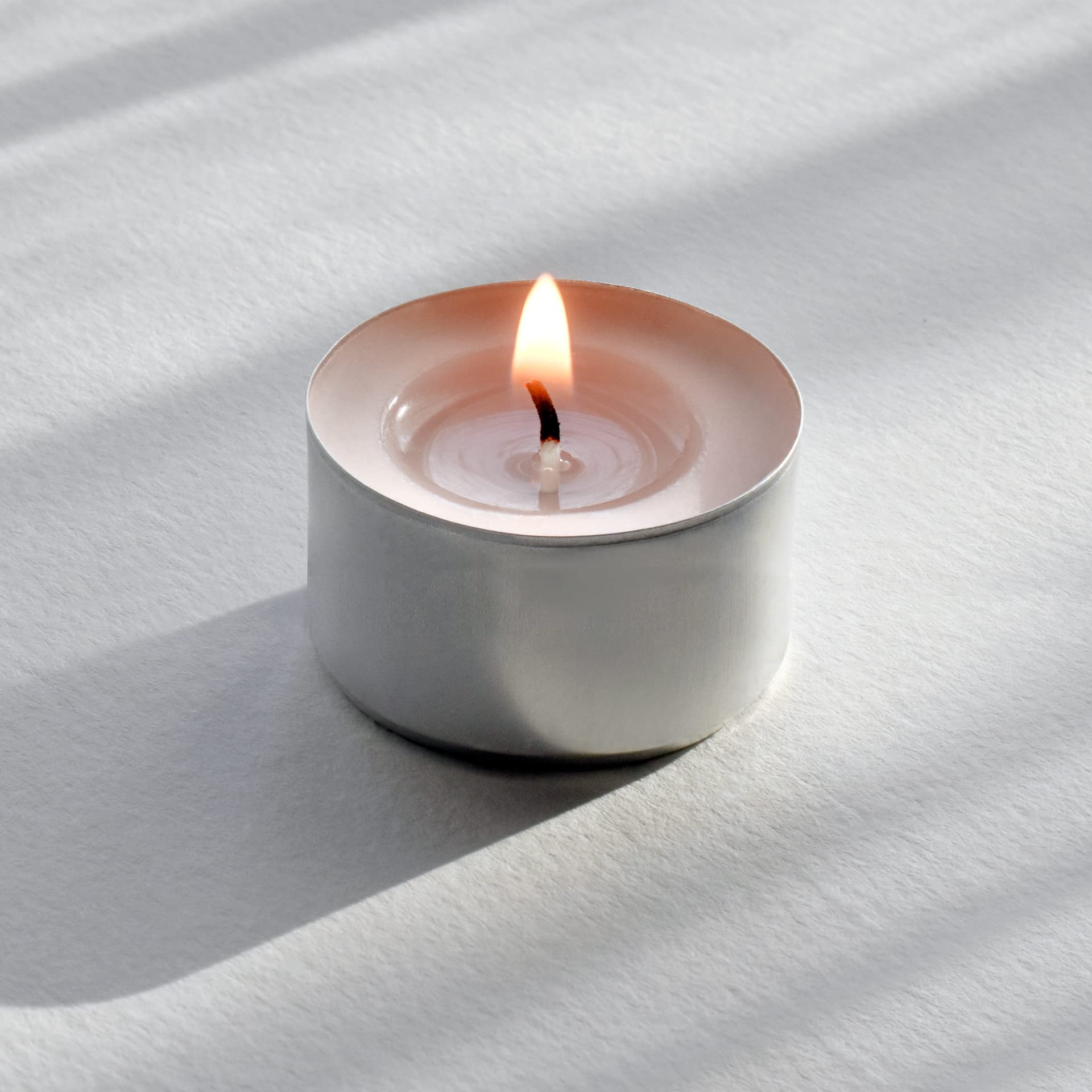 50x Tea Lights Candles 8 Hour Tealights, Smokeless, Dripless & Long Lasting Tealight Candles with Cotton Wicks Unscented White