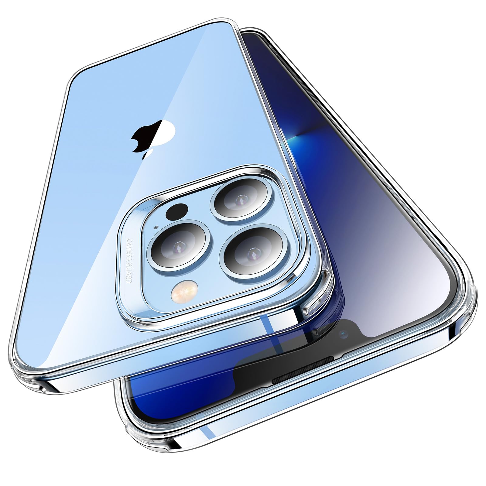 Photo 1 of ESR Clear Case Compatible with iPhone 13 Pro Max Case, Crystal-Clear Shockproof Thin Silicone Case, Yellowing-Resistant Slim Transparent TPU Phone Case, Project Zero Series, Clear