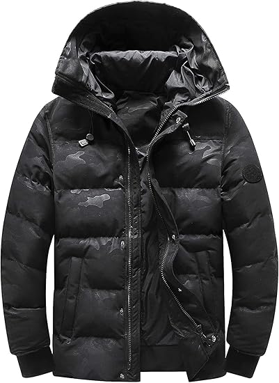 Amazon ａｉｌｏｋｏｓｏ ミリタリージャケット アーミーコート 迷彩柄 防寒着 ジャンパー アウター カジュアル 中綿ダウン 冬服 分厚い フード付き メンズ ファッション コート ジャケット 通販