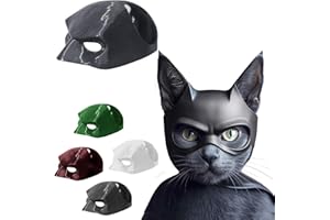Freefa Bat Cat Mask Cosplay Pet Halloween Hat, Multicolour Cat Bat Avenger Mask for Cats S/M/L Funny Costumes Accessories