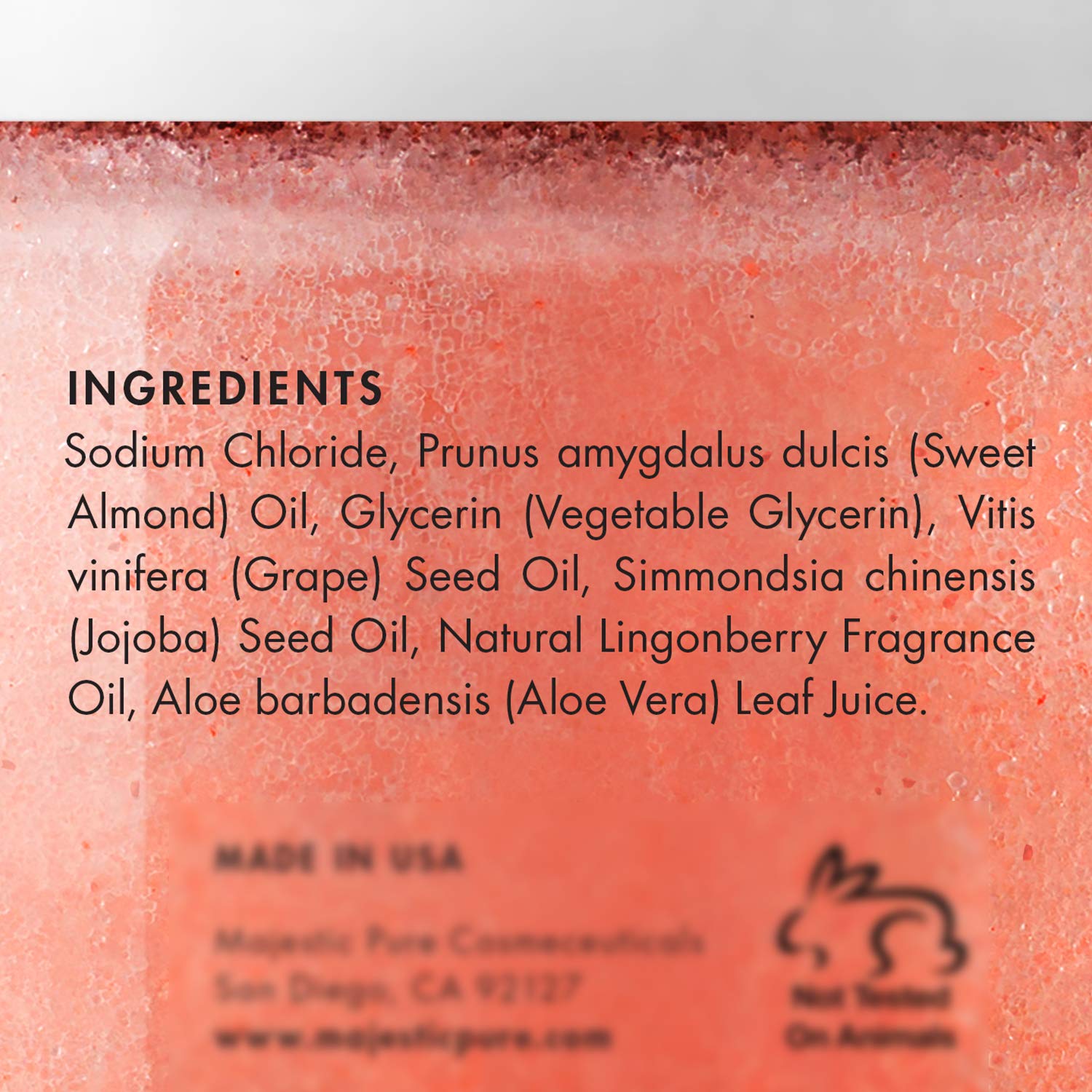 Himalayan Salt Body Scrub with Lingonberry, Exfoliating Salt Scrub to Exfoliate & Moisturize Skin, Deep Cleansing for Women and Men - 10 oz : Beauty