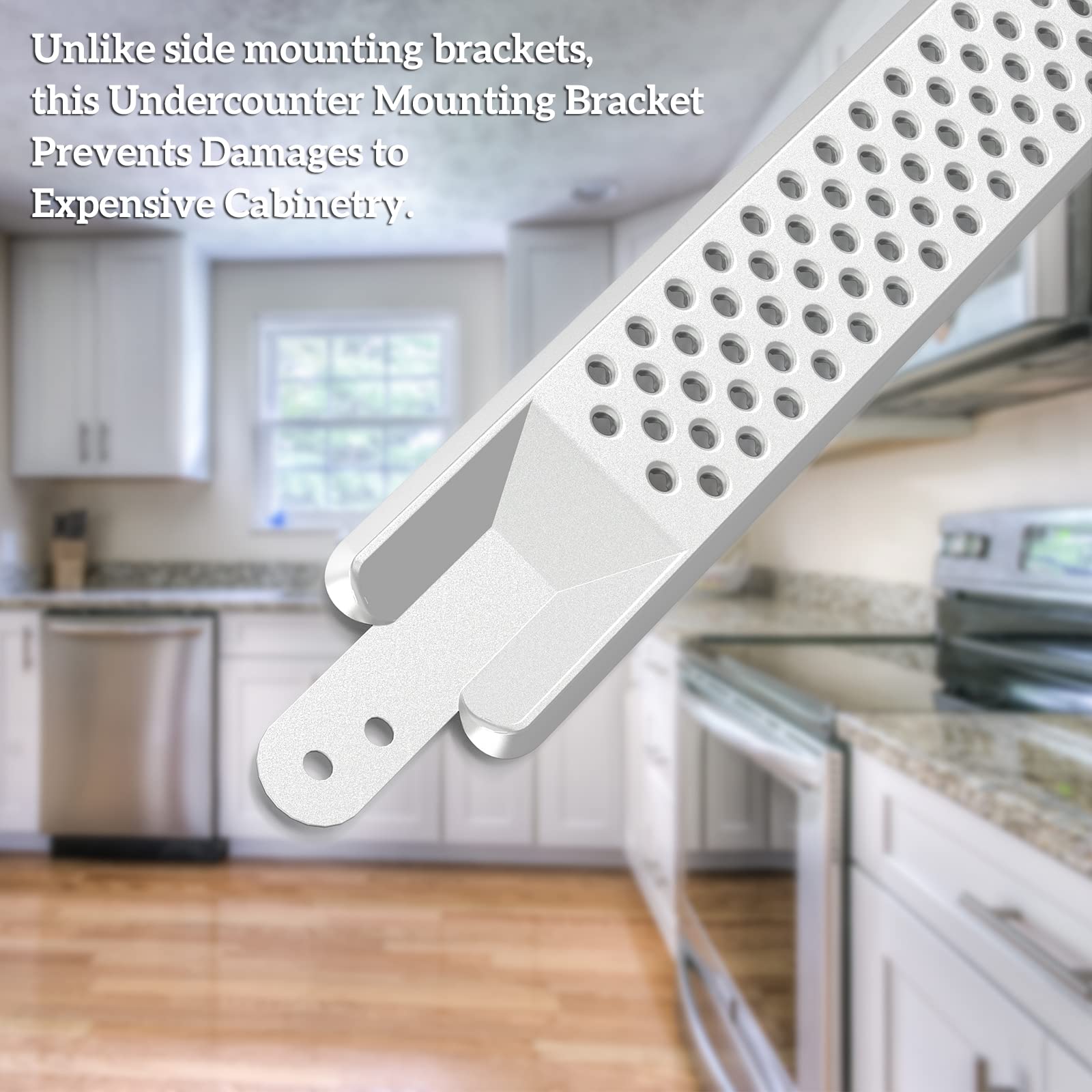 MAYITOP 24 Inch Dishwasher Granite Mounting Brackets & Kits - Upgrade Your Install for Whirl-pool W10426979 & Granite Countertops - Easy & Secure