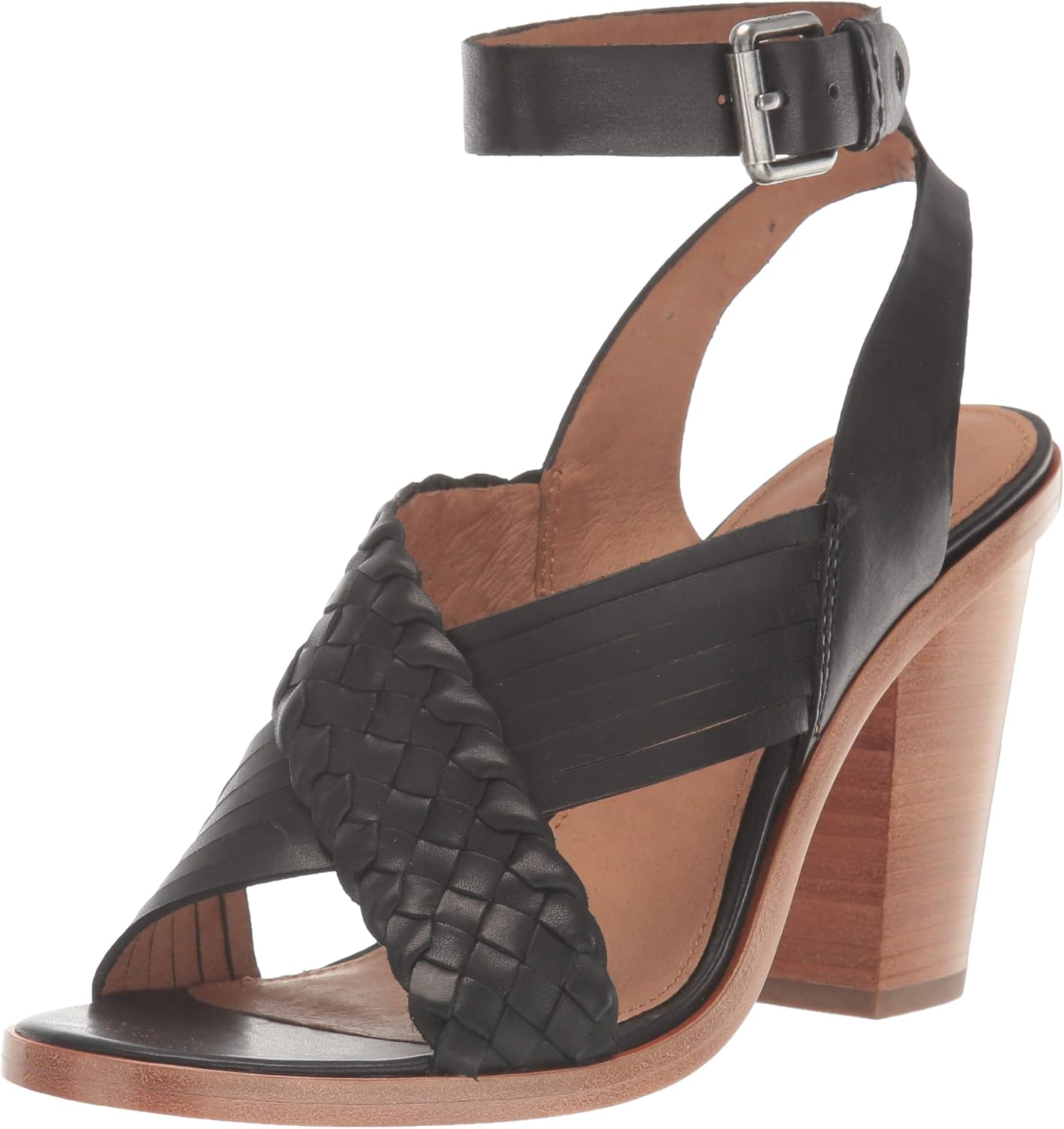 criss cross heeled sandals