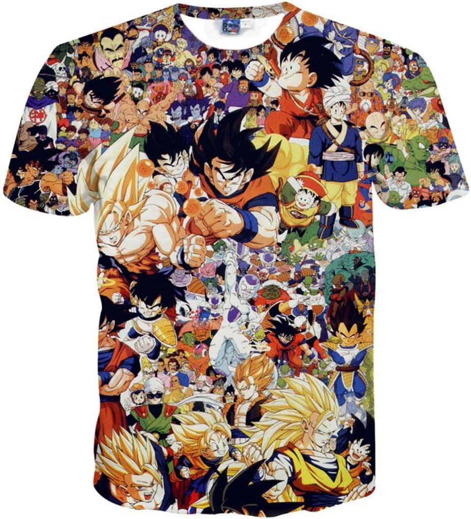 LAYOUT Japanese anime manga comics Dragon ball t-shirt Cosplay Costume